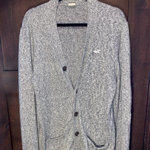 Hollister Gray Button-Up Cardigan